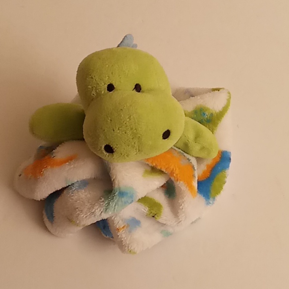 Le Bebe Favorite Lovey Lovie Blankie Dinosaur Plush One Size Multi Colors
